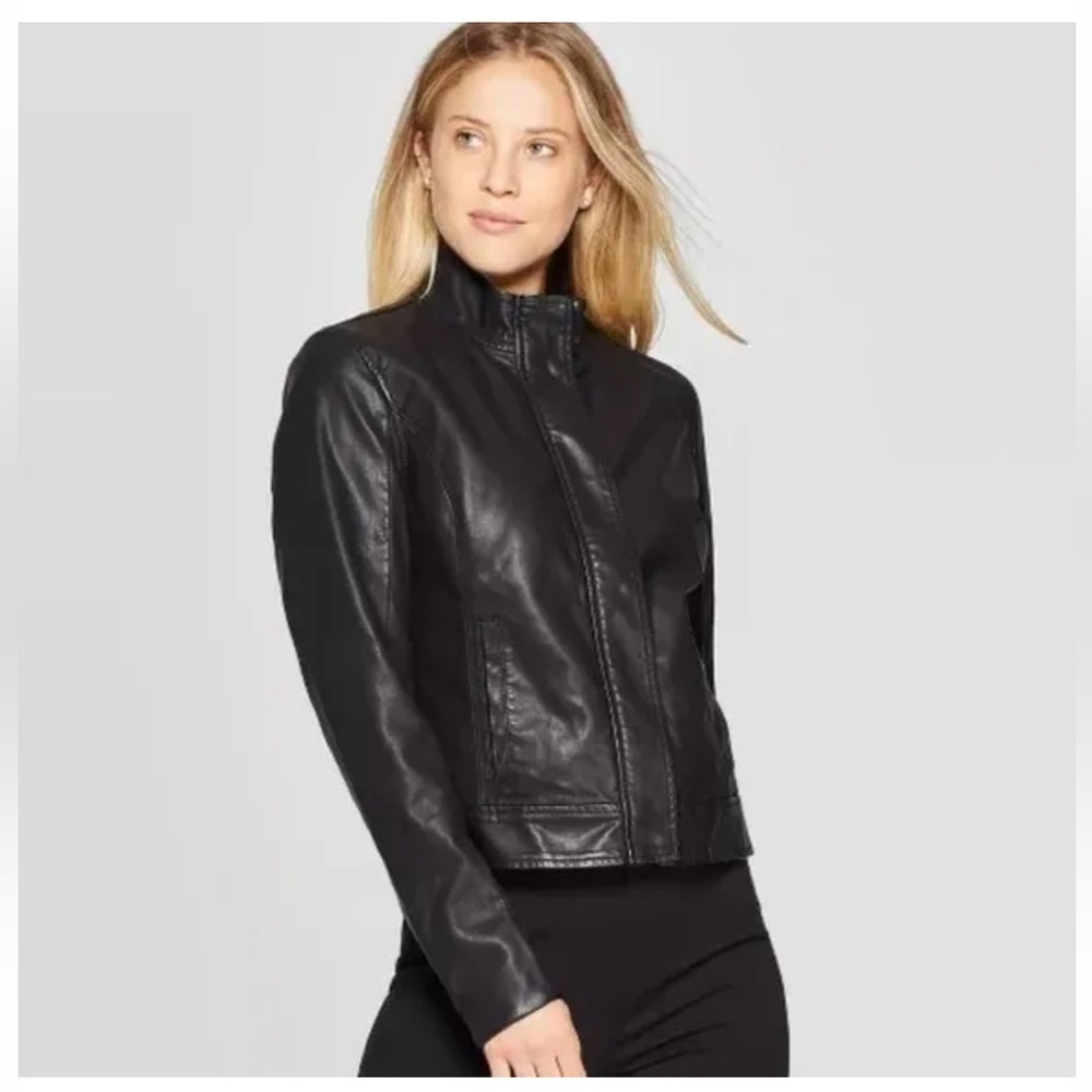 A New Day Faux Leather Moto Jacket